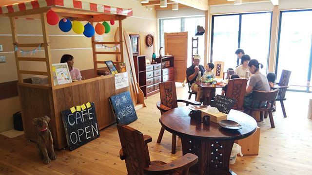 木育カフェ本日14時まで那賀町林業ビジネスセンターでオープンしています！#木育 #つみき #ランプシェード #naka #Tokushima