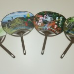 営業・販促ツールに最適な木粉をつかったうちわ