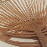 木粉超充填!バイオマスプラスチックのうちわ開発中!