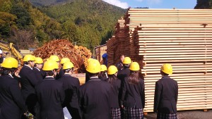 那賀高校森林クリエイト課　木材加工研修に参加させて頂きました