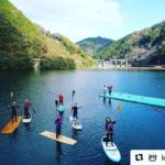 木頭杉SUP体験 in 那賀町川口ダム湖