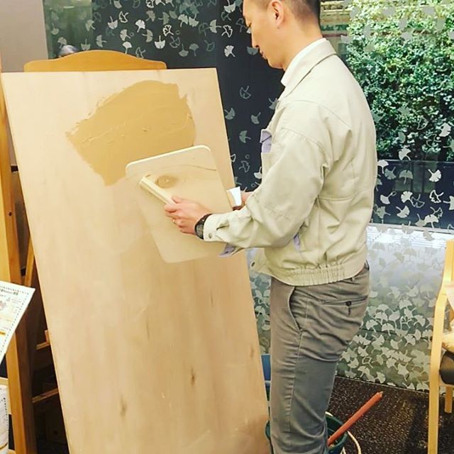 もくふんの ぬりかべぬりぬり たのしいな!