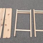 組立て簡単！らくらく持ち運び！木頭杉の簡易テーブル🌲