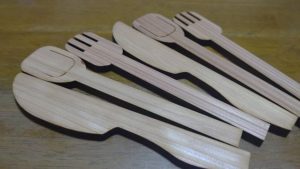 木頭杉  カトラリー　ほんわか木のいい香り～