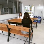 テーブル・ベンチセット -木粉混錬のウッドプラスチック-