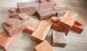 杉の木粉　花壇用ブロック