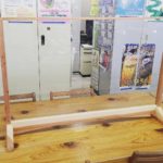 飛沫感染防止パネル 木頭杉・隙間50mm Ver