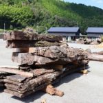 那賀町版 木の駅の材料加工 アカガシの段取り