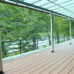 木粉活用ウッドデッキ＠わじきキャンプ村コテージ