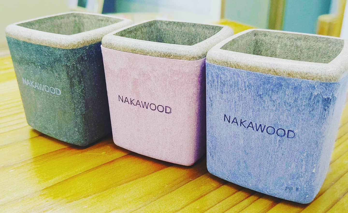 木粉Ecoポット シンプルなNAKAWOODスタンプVer