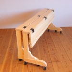 桧の会議用長机  ② しまうとき