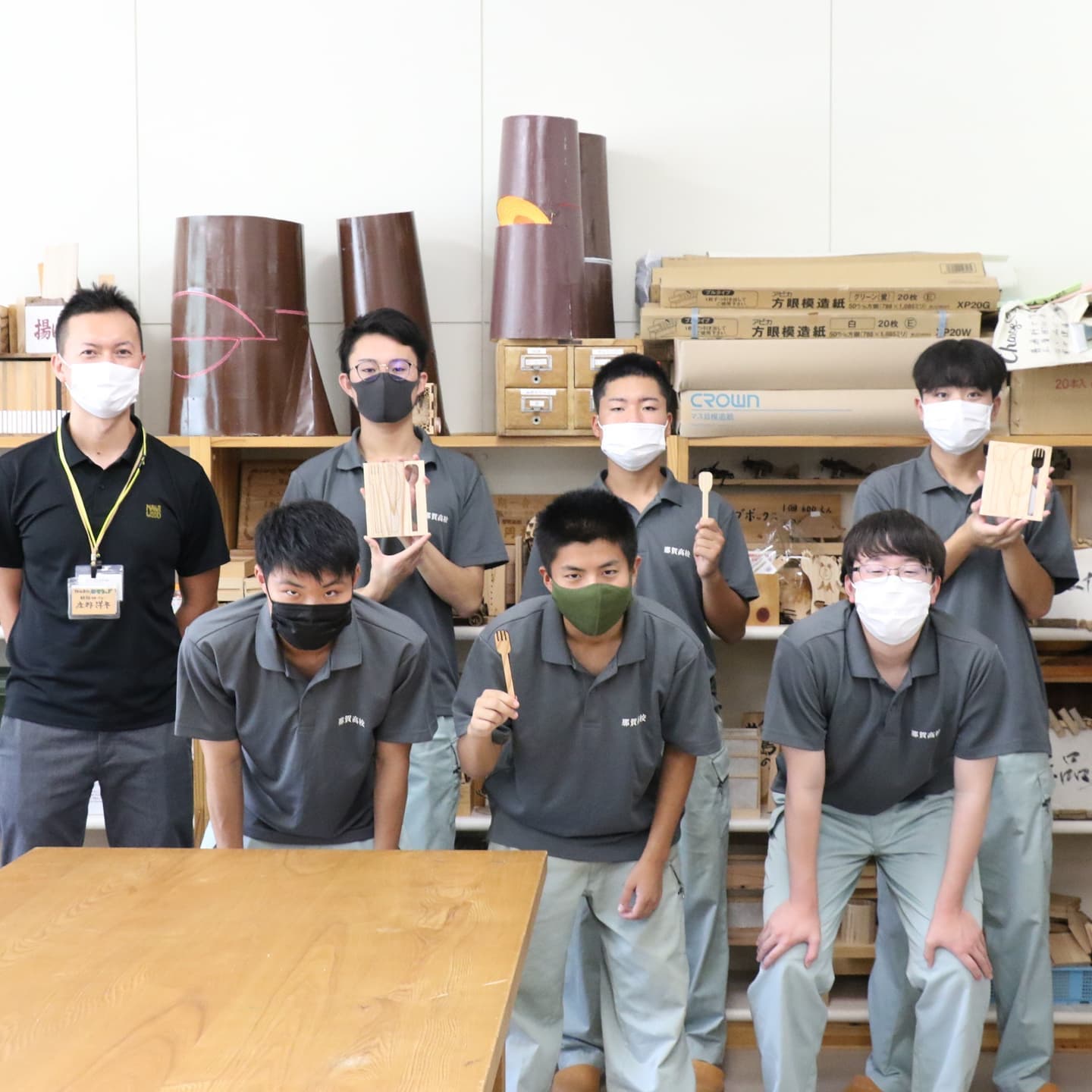 那賀高校×那賀ウッド 森林クリエイト科の講義・実習が新聞掲載