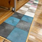 木粉タイル 試作品の登場!