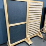 木粉吸音パネル パーティション型を製作させて頂きました!