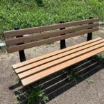 公園ベンチ修繕@阿南市・中浦緑地公園