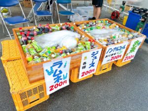「木頭杉の水槽」がお祭りで大活躍！