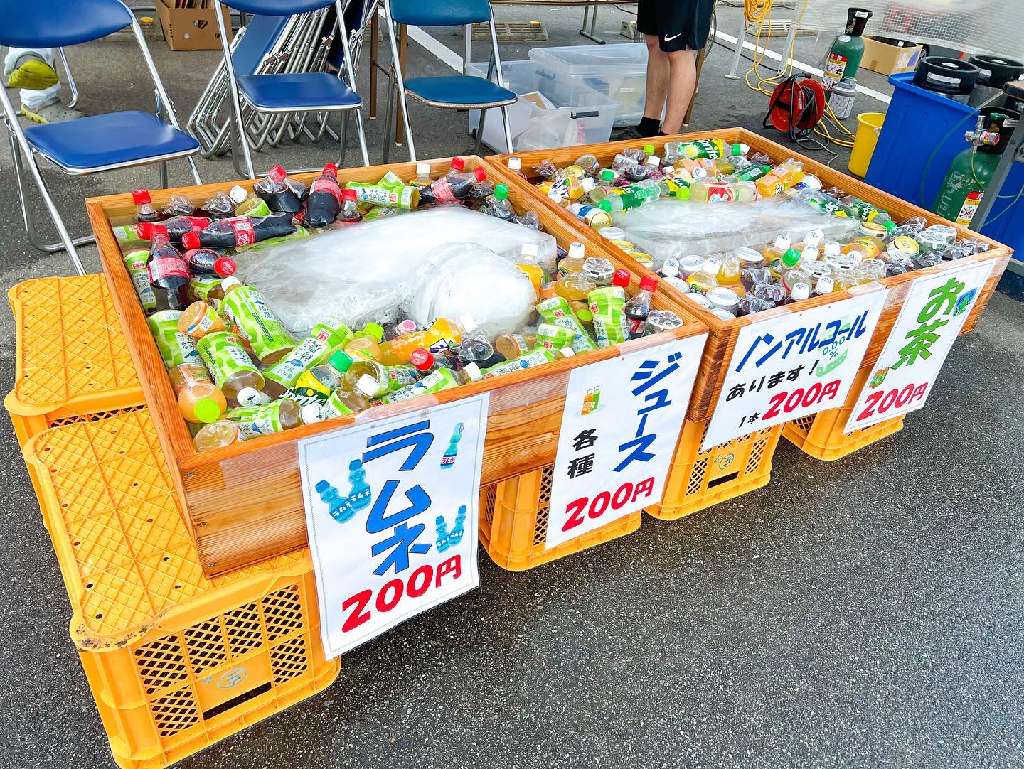 「木頭杉の水槽」がお祭りで大活躍！