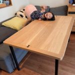 子どもも気に入るナラのテーブル　－オーダーメイド対応します－